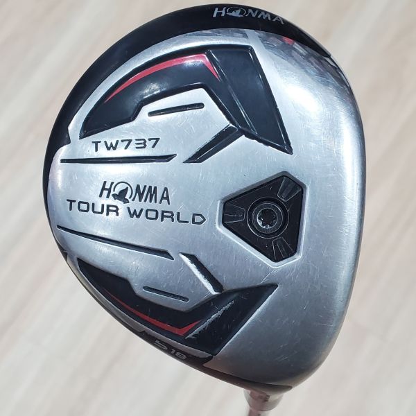 二手品HONMA ᴛ//ᴡᴏʀʟᴅ TW737 18° 5號球道木桿 搭配VIZARD EX-A65 65.5 S桿身 