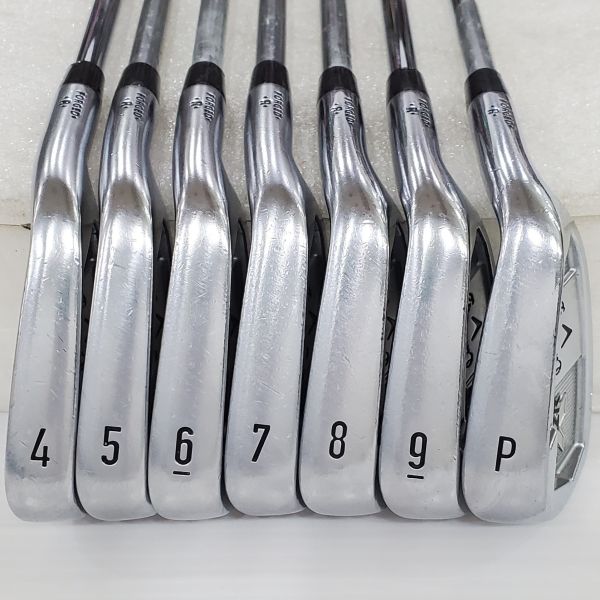 二手美品Callaway RAZR X ꜰᴏʀɢᴇᴅ· ·R· 4-P(共7支)鐵桿組 搭配N.S.Pro 950 94.5 R桿身 