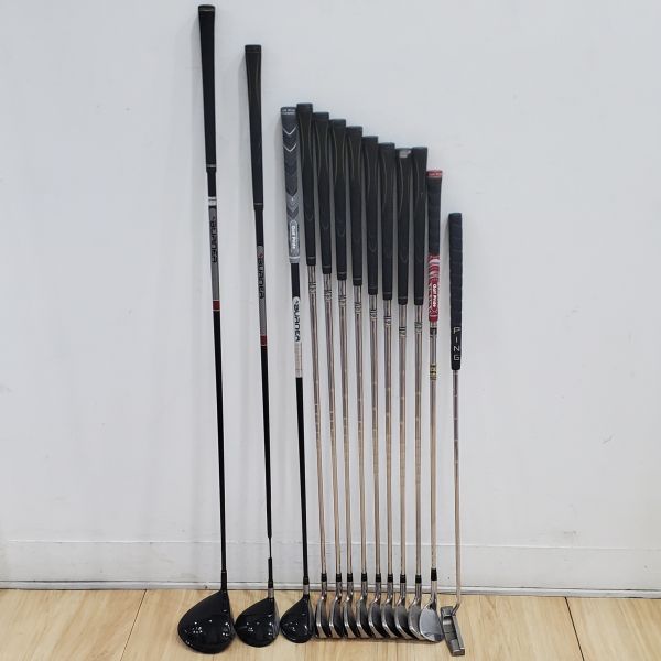 二手美品TaylorMade TOUR BURNER ʙʟᴀᴄᴋ 10.5°/15˚ 1木/3木 搭配RE*AX ꜱᴜᴘᴇʀꜰᴀꜱᴛ 60/49 R(美)桿身+ʀᴇꜱᴄᴜᴇ 25° 5號小雞腿 搭配RE＊AX ꜱᴜᴘᴇʀꜰᴀꜱᴛ ʙᴜʀɴᴇʀ ᴘʟᴜꜱ 57 S桿身+PLUS 4-A鐵桿組 搭配Burner 85 R(美)桿身+Ben Hogan 6004 LOB ꜰᴏʀɢᴇᴅ 60°挖起桿 搭配RIFLE ꜰᴄᴍ 𝟧.𝟧 134≒S桿身+PING 𝓚𝓪𝓻𝓼𝓽𝓮𝓷 33"推桿 搭配球袋 