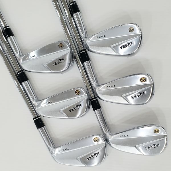 二手近新品HONMA ᴛ//ᴡᴏʀʟᴅ TR21X 5-10(共6支)鐵桿組 搭配N.S.Pro 950 neo 98 S桿身 