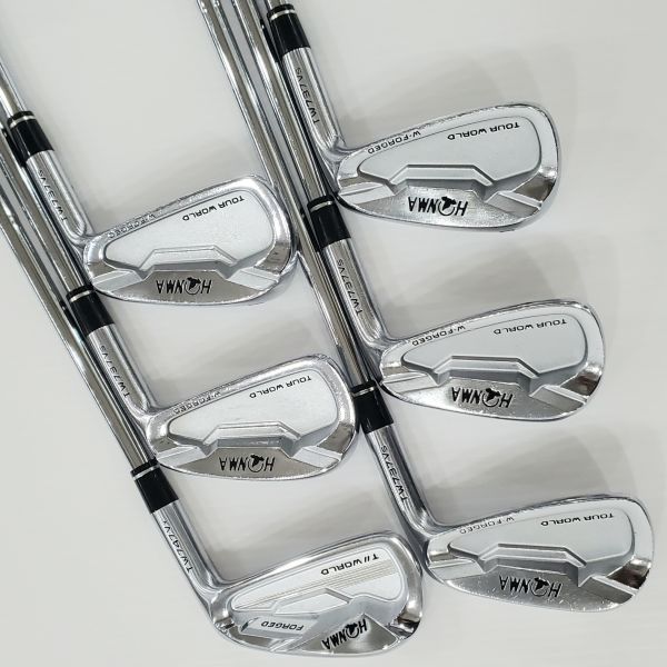 二手美品HONMA ᴛ//ᴡᴏʀʟᴅ TW737Vs 5-10(共6支)鐵桿組 搭配N.S.Pro MODUS³ TOUR105 106.5 S桿身 
