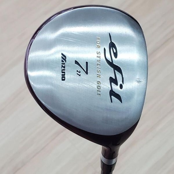 二手美品 女生 女用Mizuno efil 27° 7號球道木桿 搭配原廠碳纖維 L桿身 
