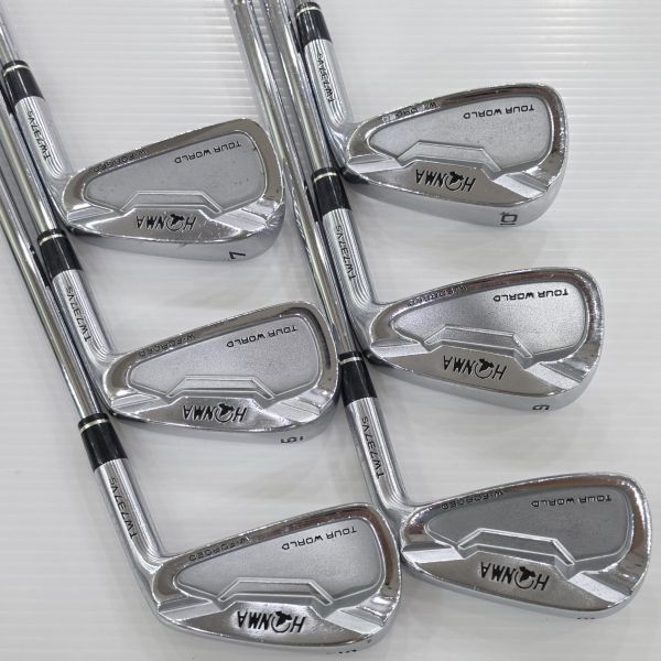 二手美品HONMA ᴛ//ᴡᴏʀʟᴅ TW737 Vs 5-10(共6支)鐵桿組 搭配N.S.Pro MODUS³ TOUR105 106.5 S桿身 