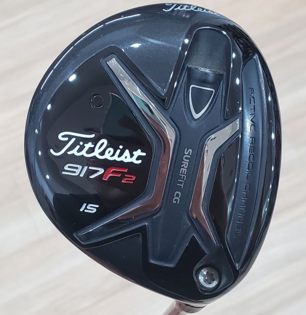 二手近新品Titleist 917F𝟤 15°球道木桿 搭配Diamana ʀᴇᴅ ᴹ⁺ 60 56 S桿身 