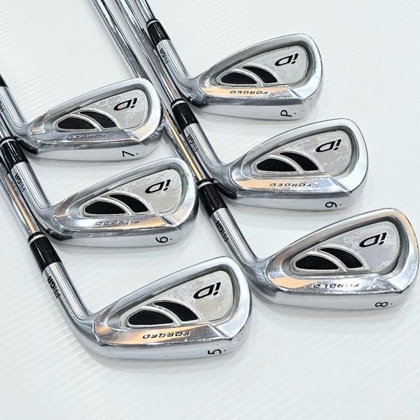 二手美品PRGR ID FORGED 5-P(共6支)鐵桿組 搭配PRGR SS3 850  SR桿身 2178 