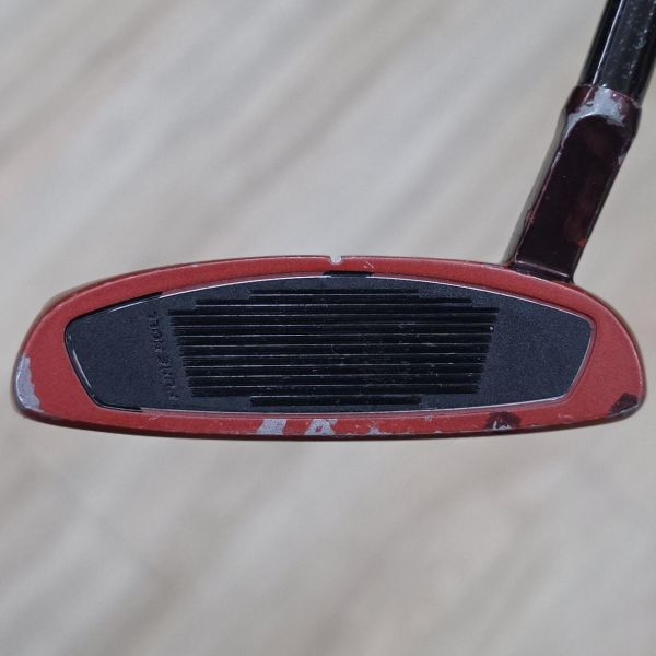 二手品TaylorMade SPIDER ᴛᴏᴜʀ ʀᴇᴅ ʀᴇᴅ ꜱᴍᴀʟʟ ꜱʟᴀɴᴛ(短頸版) 33"推桿 