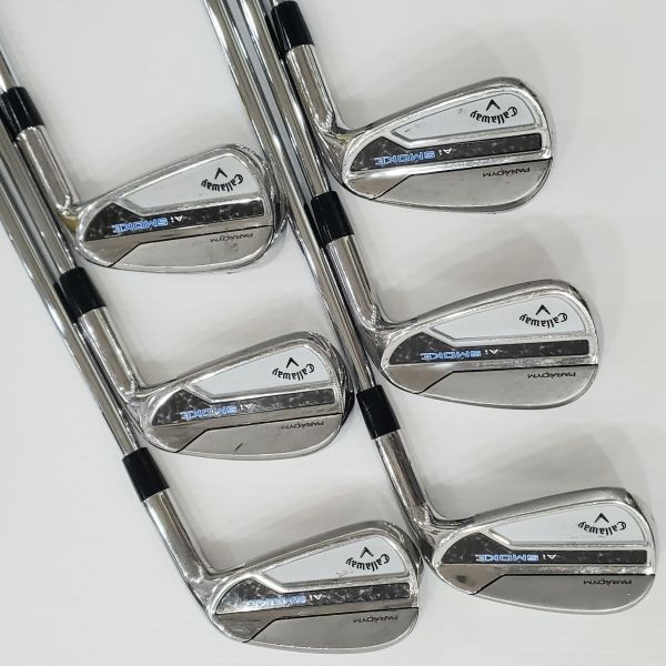 二手品Callaway(24) ᴘᴀʀᴀᴅʏᴍ Ai SMOKE 5-P(共6支)鐵桿組 搭配N.S.Pro MODUS³ TOUR120 114 S桿身 