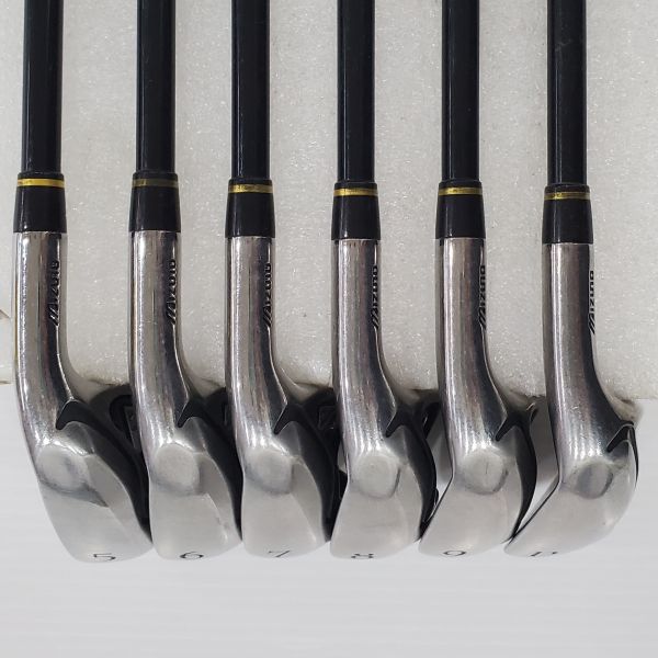 二手美品Mizuno JPX AD 5-P(共6支)鐵桿組 搭配QUAD 58 R桿身 