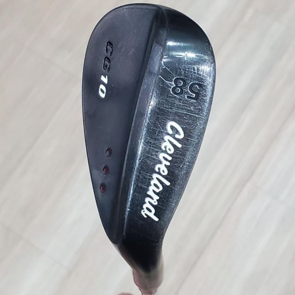 二手美品Cleveland CG10 ··· ʙʟᴀᴄᴋ(霧黑版) 58°挖起桿 搭配Dynamic Gold W(美)桿身 