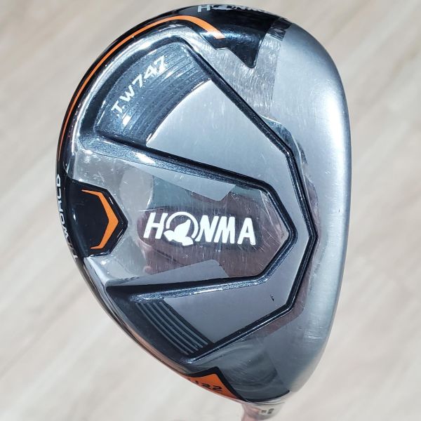 二手美品HONMA ᴛ//ᴡᴏʀʟᴅ TW747 22°小雞腿 搭配VIZARD 61 ≒S桿身 