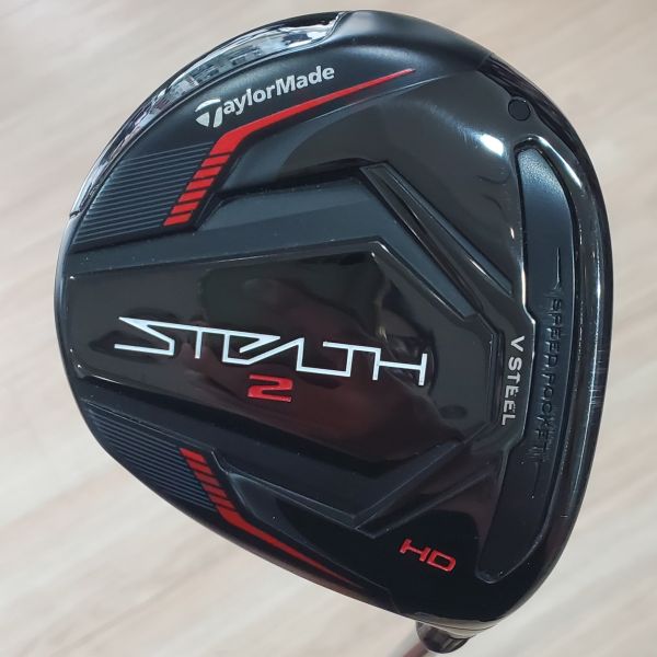 二手超美品TaylorMade STEALTH2 ʜᴅ(防右曲球版) 19° 5號球道木桿 搭配TENSEI ʀᴇᴅ ᴛᴍ𝟧𝟢 55 SR桿身 