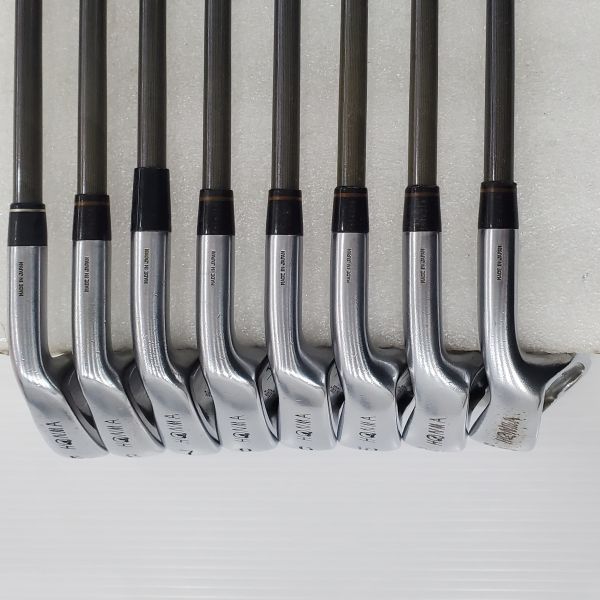 二手品HONMA LB280 5-S(共8支)鐵桿組 搭配原廠(3顆*) R-1桿身 