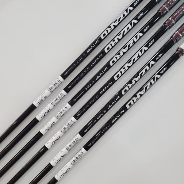 全新品HONMA  T//WORLD TW757P 5-P(共6支)鐵桿組 搭配原廠VIZARD TW757 57.5 R桿身 