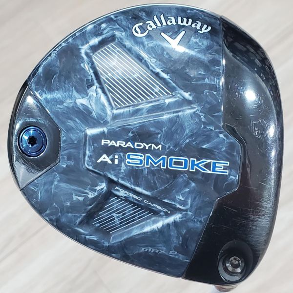 二手美品Callaway(24) ᴘᴀʀᴀᴅʏᴍ Ai SMOKE ᴍᴀx ᴅ(防右曲版) 9°開球木桿 搭配TENSEI 𝟧𝟢 57.5S桿身 