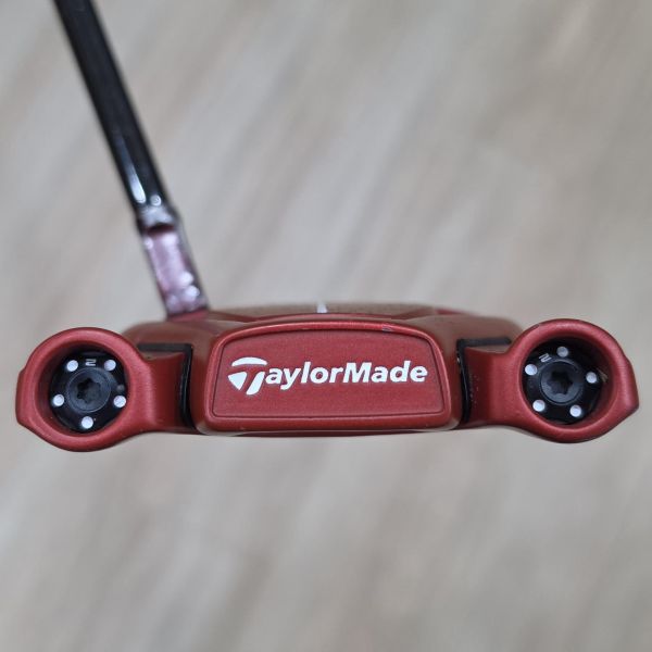 二手品TaylorMade SPIDER ᴛᴏᴜʀ ʀᴇᴅ ʀᴇᴅ ꜱᴍᴀʟʟ ꜱʟᴀɴᴛ(短頸版) 33"推桿 