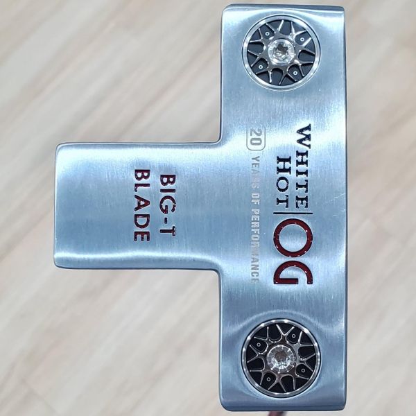 二手近新品ODYSSEY Wʜɪᴛᴇ Hᴏᴛ OG BIG-T BLADE 34"推桿 搭配STROKE LAB 