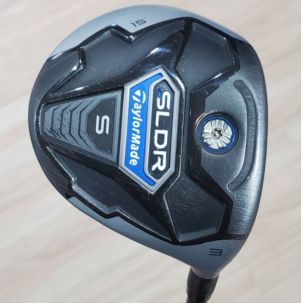 二手美品TaylorMade SLDR S 15° 3號球道木桿 搭配Speeder 65 R(美規)桿身≒S(日規)桿身 