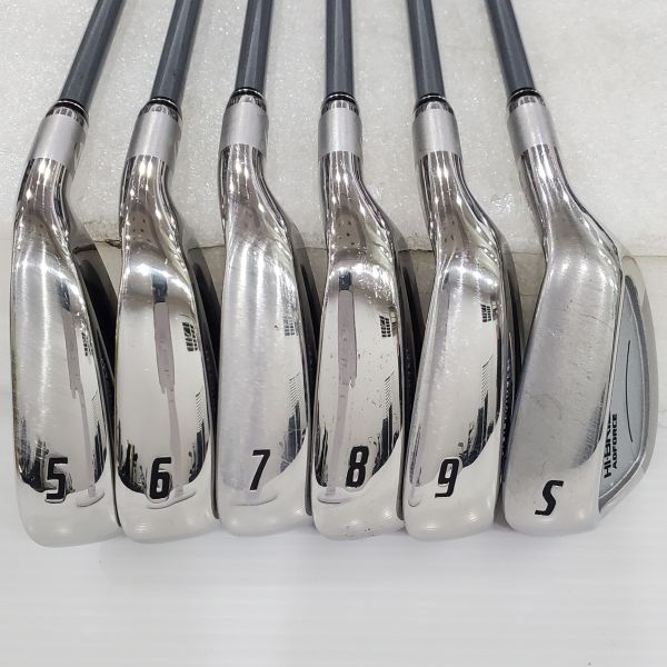 二手超美品 女生 女用HI-BIRD(日本) ADFORCE 5-9,S(共6支)鐵桿組 搭配HB300 44 L桿身 