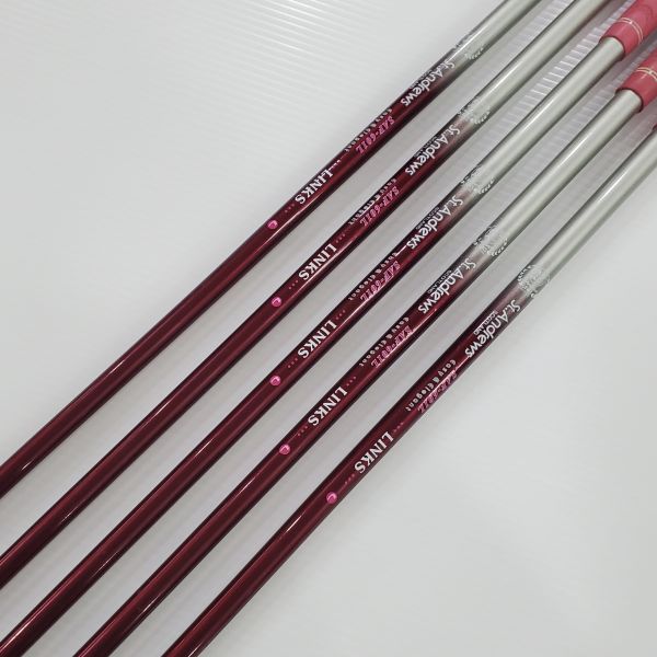 二手品 女生 左手LINKS SAF-601L 5,7,9,P,S鐵桿組 搭配St.Andrews L桿身 