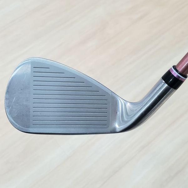 二手美品 女生 女用XXIO 13 ʙᴏʀᴅᴇᴀᴜx(波爾多粉) 30° 7號鐵桿 搭配ᴅꜱᴛ MP1300L 35 L桿身