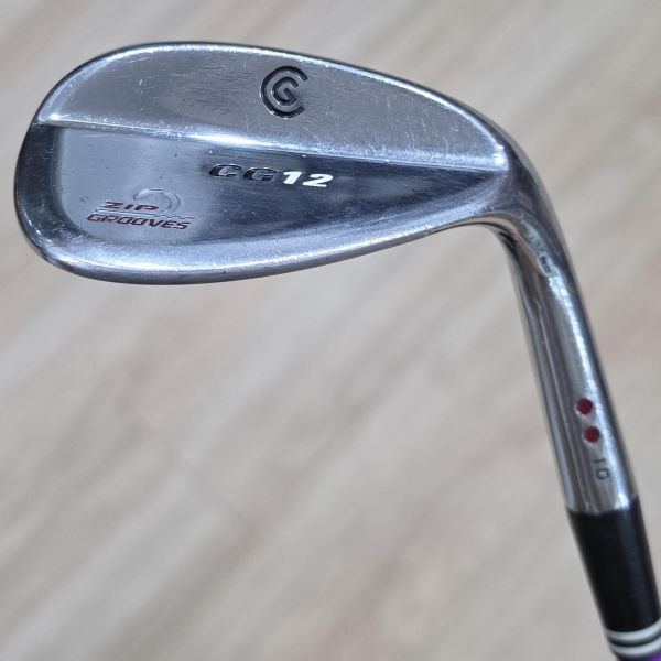 二手美品Cleveland CG12 ᴢɪᴘ ɢʀᴏᴏᴠᴇꜱ 60/𝟣𝟢°挖起桿 搭配N.S.Pro 950 S桿身 