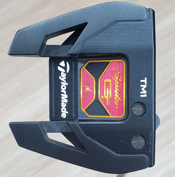 二手超美品TaylorMade Spider ᴛʀᴜꜱꜱ GT TM1 ʙʟᴀᴄᴋ 34"推桿 