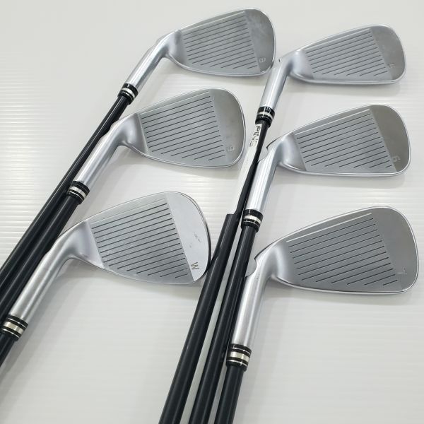 二手超美品PING G425 5-W(共6支)鐵桿組 搭配ALTA J CB ꜱʟᴀᴛᴇ 54 SR桿身 