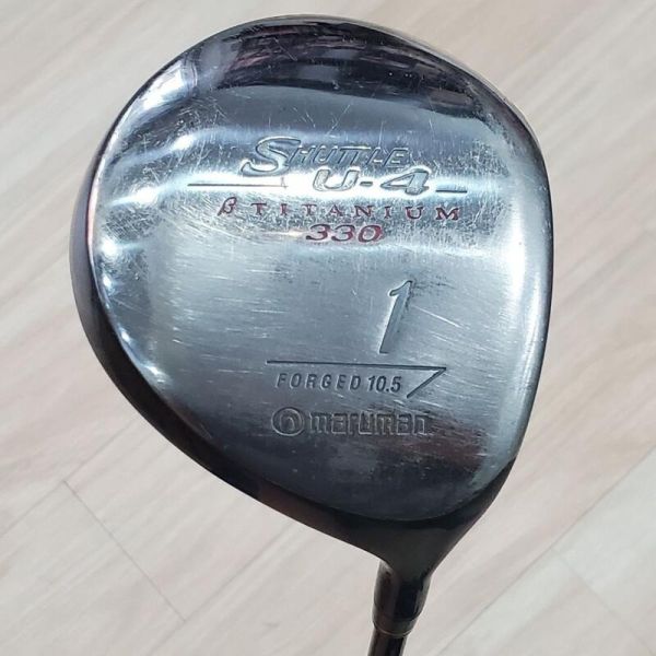 二手美品maruman Sʜᴜᴛᴛʟᴇ U-4 330 10.5°開球木桿 搭配原廠SL-II R桿身 
