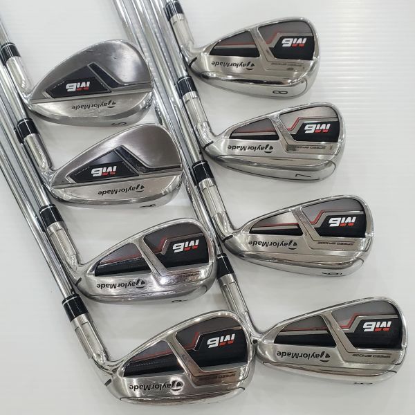 二手美品TaylorMade M6 5-S(共8支)鐵桿組 搭配REAX ꜱᴛᴇᴇʟ 85 92 R桿身 