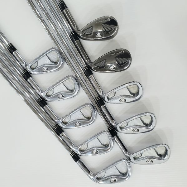 二手品TaylorMade rac TP/Z TP ʙʟᴀᴄᴋ 3-P/52/56°(共10支)鐵/挖起桿組 搭配N.S.Pro 950 R/W桿身 