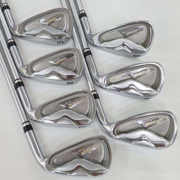 二手美品VOLTiO NINJA MODEL V 6-S(共7支)鐵桿組 搭配高階碳鋼MCI 𝟦𝟢-ʀ 50 R桿身 