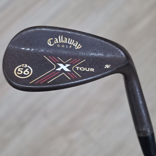 二手品Callaway X ᴛᴏᴜʀ ·R·(生鐵版) 58/𝟣𝟥°挖起桿 搭配Dynamic Gold W桿身 