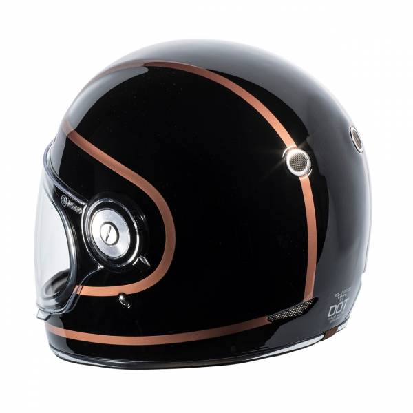 T-1 COPPER PIN 亮光黑 #樂高帽 #復古安全帽 #哈雷 #Indian #凱旋 #美式復古 #CafeRacer