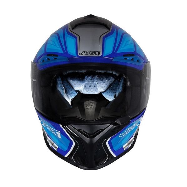 J-GPR INSTINCT BLUE JUST1 J-GPR 碳纖維 全罩帽 賽道帽 競技帽 通過FIM 輕量化 EPP緩衝層 碳纖維內襯