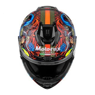 【極度風速】Motorax R50s 彩繪 戰神 WARRIOR 紅色 全罩式 安全帽 競技 摩雷士 大鴨尾 