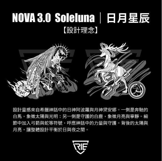 【極度風速】iRiE 3/4安全帽《NOVA 3.0》 ─ BL13 白 Soleluna 限量聯名版 