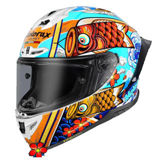 【極度風速】Motorax R50s 彩繪 錦鯉 二代 NIOPN 全罩式安全帽 競技 摩雷士 