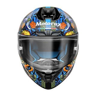 【極度風速】Motorax R50s 彩繪 戰神 WARRIOR 藍色 全罩式安全帽 競技 摩雷士 大鴨尾 