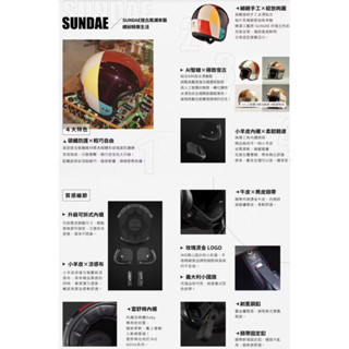 【極度風速】 iRiE碳纖維復古安全帽《SUNDAE》─ Mont  Blanc 璀璨蒙布朗 