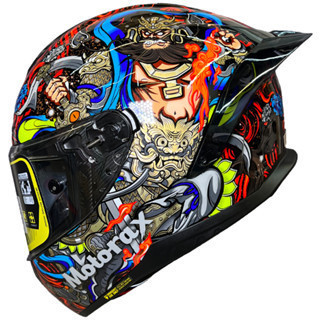 【極度風速】Motorax R50s 彩繪 戰神 WARRIOR 紅色 全罩式 安全帽 競技 摩雷士 大鴨尾 