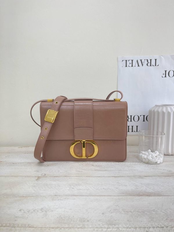 【9成新】DIOR 30 MONTAIGNE 中號 乾燥玫瑰粉 