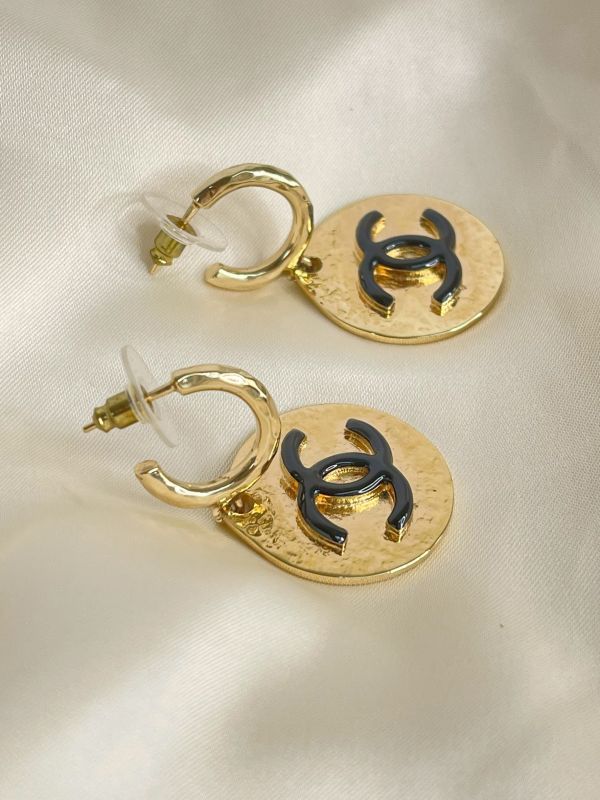 【99成新】CHANEL 22A金幣耳環 