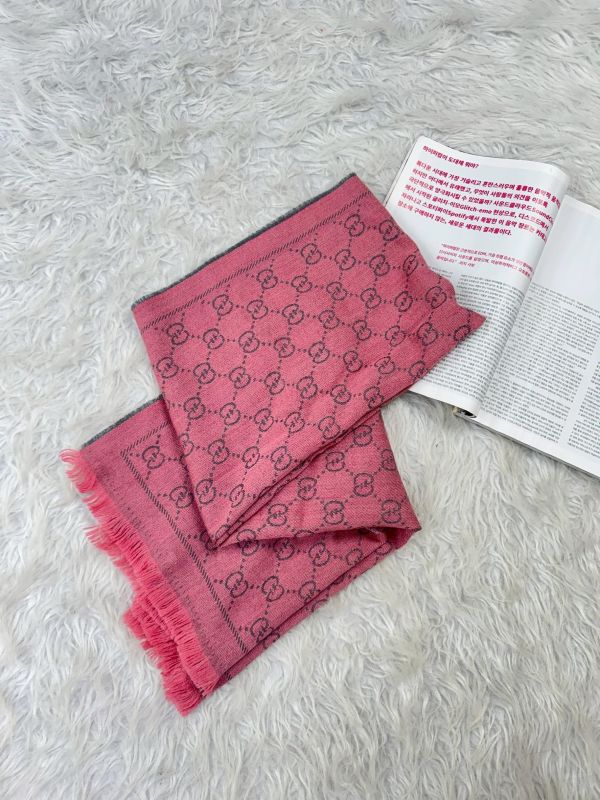 【95成新】GUCCI  GG 花紋披肩 