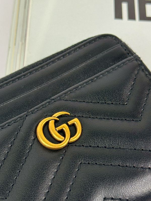 【分期0利率】GUCCI GG MARMONT 拉鍊零錢卡包【95成新】 