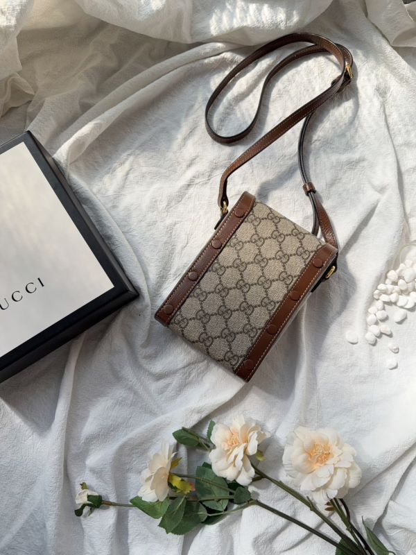【分期0利率】Gucci 馬銜扣 1955 手機包【95成新】 