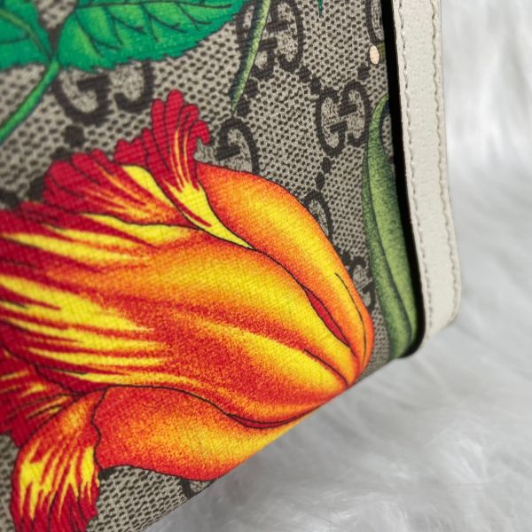 【全新閒置】【12期0利率】GUCCI Padlock 列 花卉系小型肩背包(498156-白) 