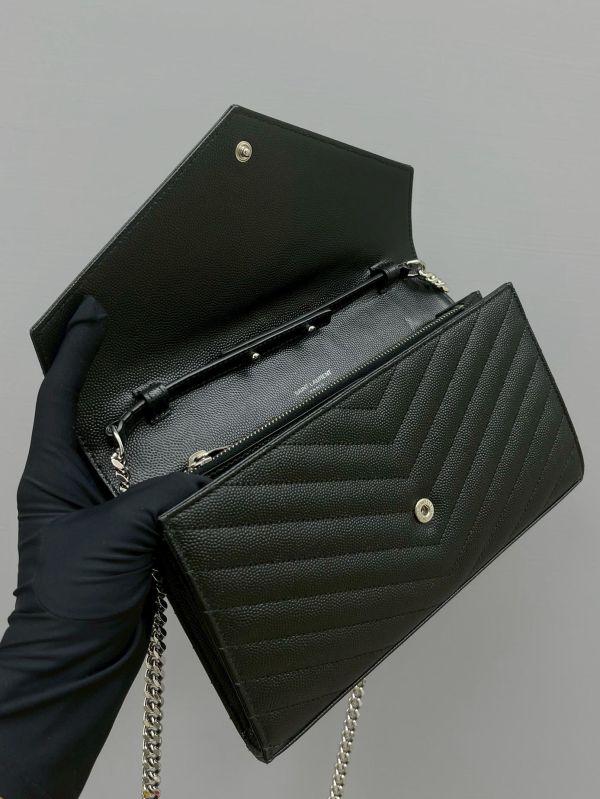 【95成新】YSL WOC 魚子醬鍊包 22.5CM 