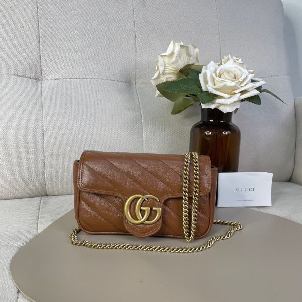 【12期0利率】【全新閒置品】GUCCI GG MARMONT迷你翻蓋單肩包【現金價】 