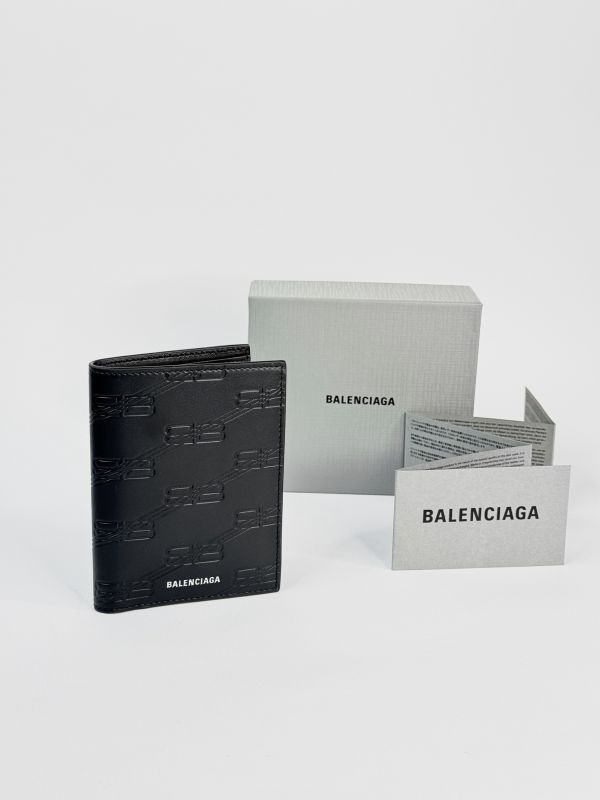 【分期0利率】BALENCIAGA MONOGARM 直式對折短夾【全新品】 