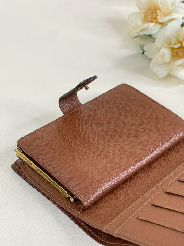 【分期0利率】LV VTG老花零錢蝴蝶扣中夾【85成新】 